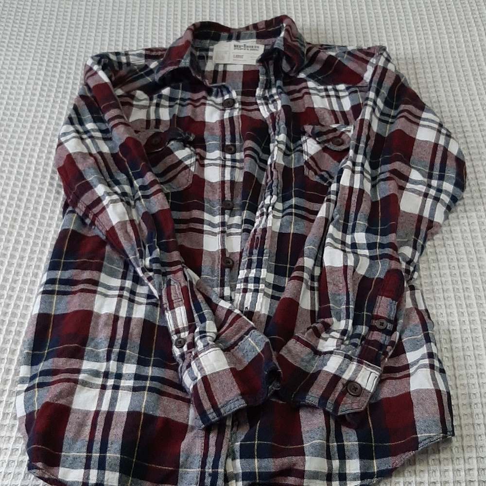 Long sleeve button down.